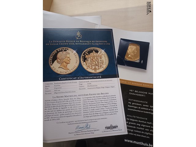 Lot 56 - vergulde verzamelmunten. 2 stuks - afbeelding 6 van  8