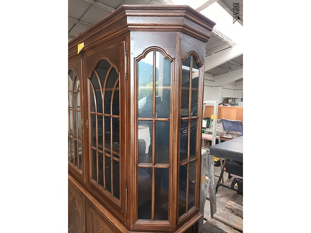 Lot 56 - vitrine wandkast - afbeelding 3 van  4
