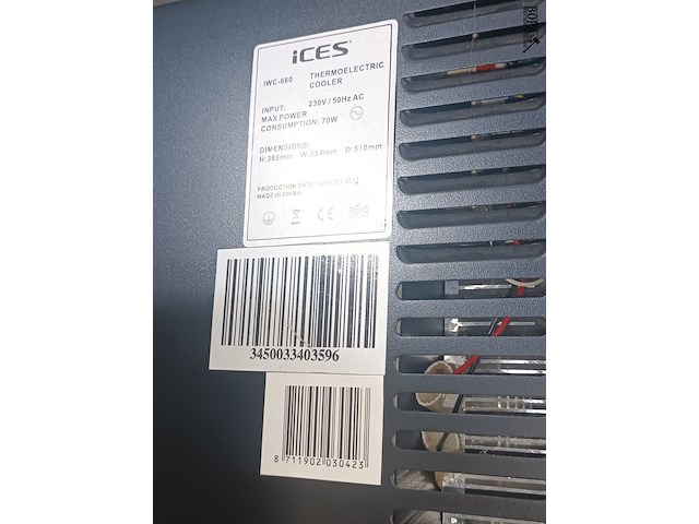Lot 56 - wijnkoeler ices - afbeelding 3 van  3