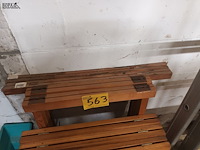 Lot 563 - houten schragen. 7 stuks - afbeelding 2 van  3