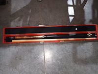 Lot 57 - biljart keu in koker. 2 stuks - afbeelding 3 van  3