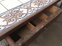 Lot 57 - boerentafel met tegels - afbeelding 4 van  4