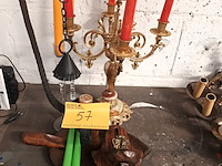 Lot 57 - kaarsen en kandelaars - afbeelding 1 van  6