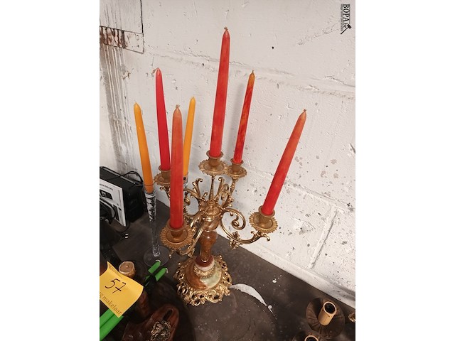 Lot 57 - kaarsen en kandelaars - afbeelding 6 van  6