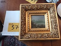 Lot 57 - schilderij landschap - afbeelding 1 van  6