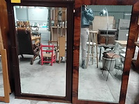 Lot 57 - set van 2 oude spiegels - afbeelding 1 van  1