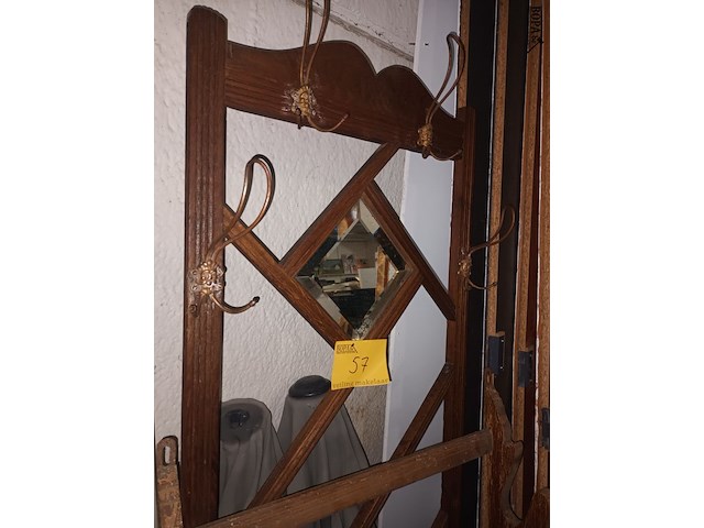 Lot 57 - vestiaire met spiegel - afbeelding 3 van  3