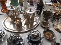 Lot 570 - verzilverde decoratie. 40 stuks - afbeelding 4 van  7