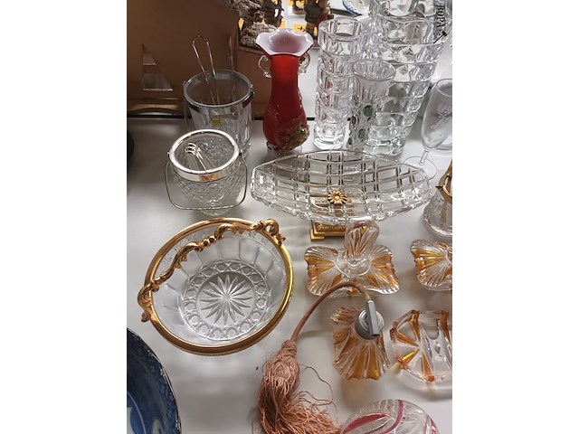 Lot 573 - glaswerk en kristal. 36 stuks - afbeelding 2 van  6