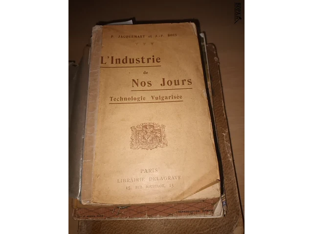 Lot 58 - antieke boeken over industrie. 5 stuks - afbeelding 2 van  8