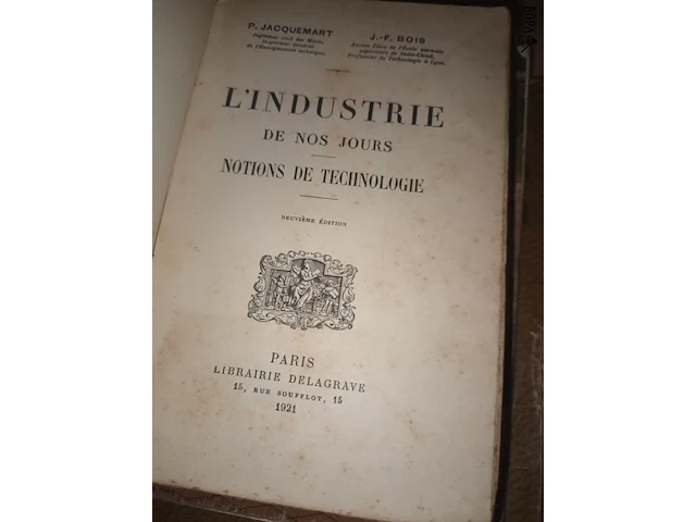 Lot 58 - antieke boeken over industrie. 5 stuks - afbeelding 3 van  8