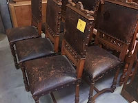 Lot 58 - antieke stoelen. 6 stuks