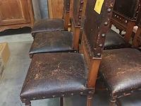 Lot 58 - antieke stoelen. 6 stuks - afbeelding 2 van  6