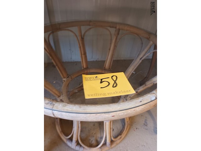 Lot 58 - bamboe salontafel - afbeelding 3 van  3