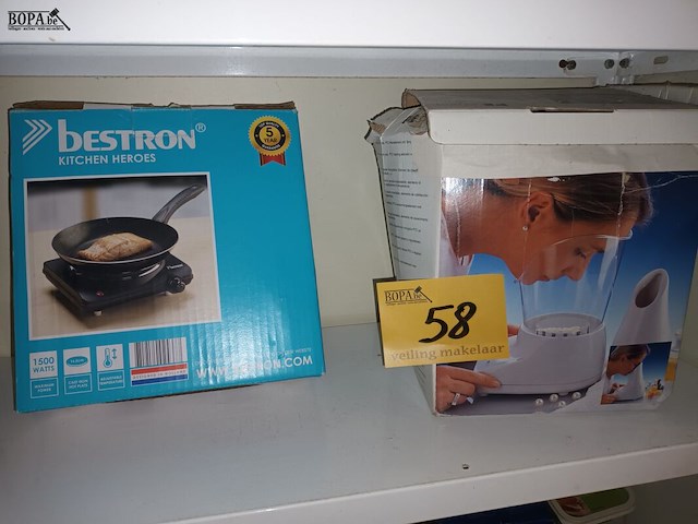 Lot 58 - huisraad en verpakkingsmateriaal. inhoud rek - afbeelding 4 van  5