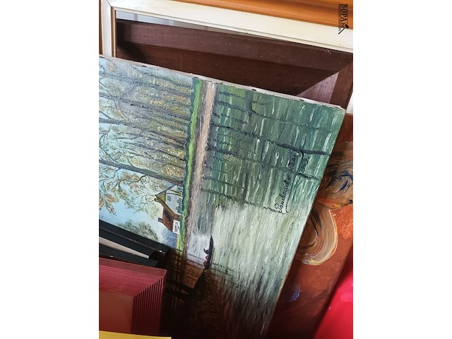 Lot 58 - kaders en doeken. 11 stuks - afbeelding 5 van  7