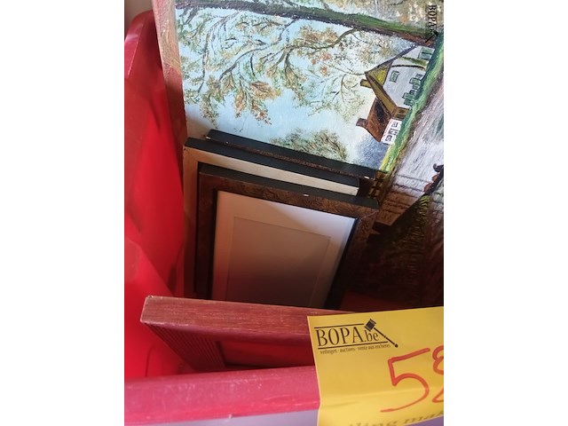Lot 58 - kaders en doeken. 11 stuks - afbeelding 7 van  7