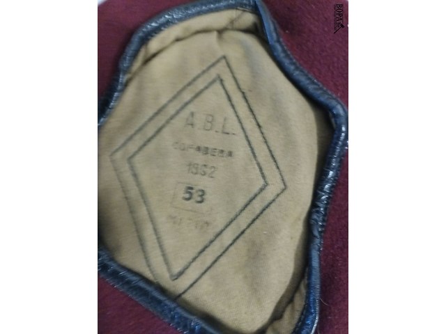 Lot 58 - militaire baretten abl en naamplaatje - afbeelding 3 van  4