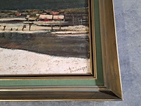 Lot 58 - olieverfschilderij 'winterlandschap' verbrugge - 134*120 - afbeelding 2 van  4