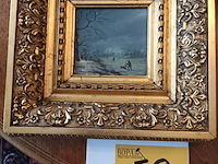 Lot 58 - schilderij sneeuwlandschap - afbeelding 1 van  6