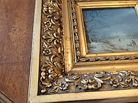 Lot 58 - schilderij sneeuwlandschap - afbeelding 3 van  6