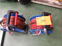 Lot 584 - verlengkabel op haspel. 2 stuks - afbeelding 2 van  3