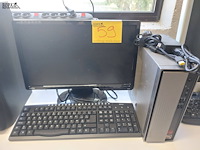 Lot 59 - computer met scherm en toetsenbord - afbeelding 1 van  4