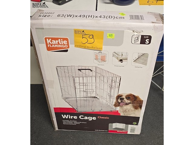 Lot 59 - nieuwe hondenkennel in doos maat small - afbeelding 1 van  3