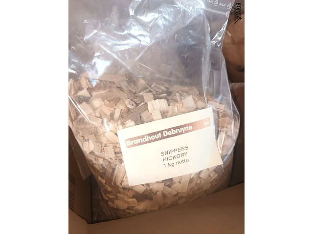 Lot 59 - rookhout snippers hickory 1 kg. 16 stuks - afbeelding 2 van  3