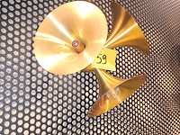 Lot 59 - trompet wandverlichting. 2 stuks - afbeelding 2 van  4