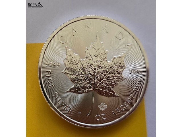 Lot 6 - canada silver maple leaf 2022 – 2 x 5 dollars - afbeelding 3 van  3