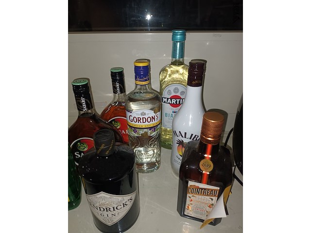 Lot 6 - flessen alcoholische drank. 8 stuks - afbeelding 3 van  4