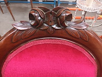 Lot 6 - set antieke stoelen. 5 stuks - afbeelding 3 van  4