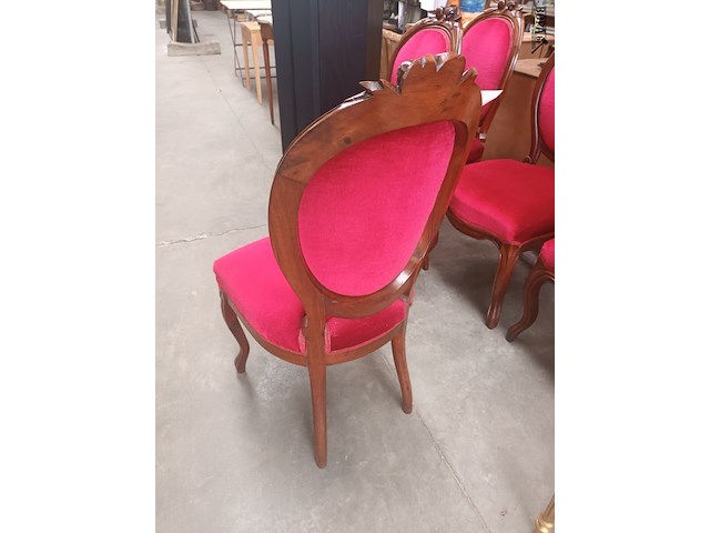 Lot 6 - set antieke stoelen. 5 stuks - afbeelding 4 van  4