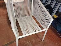 Lot 6 - stoel geweven touw beige. 6 stuks - afbeelding 2 van  4