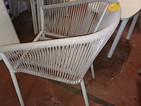 Lot 6 - stoel geweven touw beige. 6 stuks - afbeelding 3 van  4