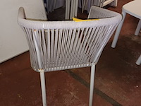 Lot 6 - stoel geweven touw beige. 6 stuks - afbeelding 4 van  4