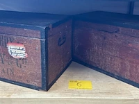 Lot 6 - vintage opbergkisten - 2 stuks
