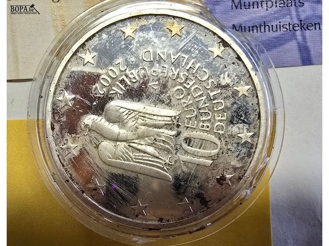 Lot 6 - zilveren herdenkingsmunt duitsland (2002) - afbeelding 4 van  4