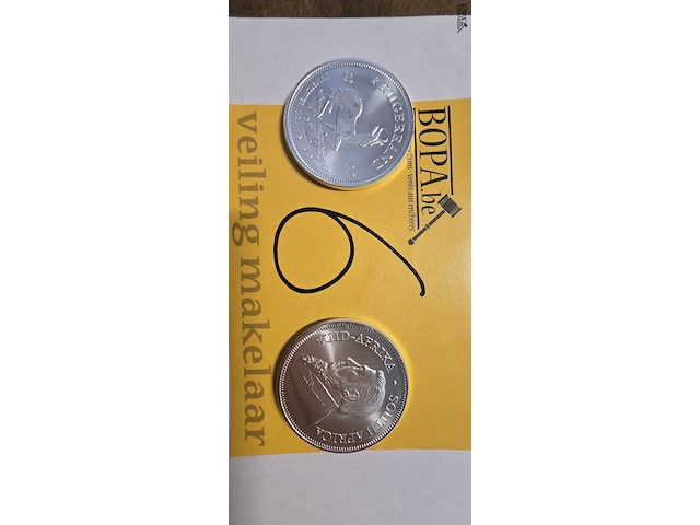 Lot 6 - zuid-afrikaanse krugerrand beleggingsmunt 2 stuks - afbeelding 1 van  3