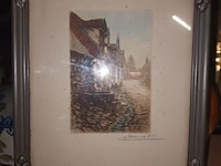 Lot 60 - etsen in kader. 2 stuks - afbeelding 2 van  5