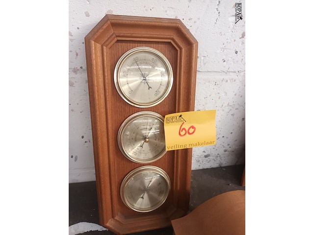 Lot 60 - klok en baromater - afbeelding 3 van  4