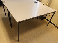 Lot 60 - rechthoekige werktafel. 2 stuks - afbeelding 3 van  3