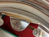 Lot 60 - vintage roestvrijstalen visgraatbakjes en onderzetters - afbeelding 6 van  7