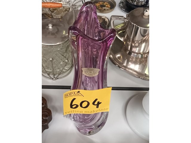 Lot 604 - kristallen vaas vsl - afbeelding 3 van  3