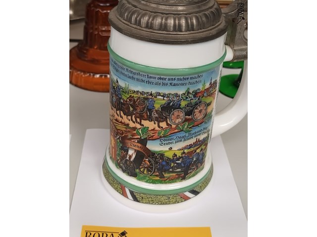 Lot 605 - duitse militaire bierpot bmf - afbeelding 2 van  3