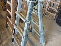 Lot 61 - aluminium uitschuifbare vouwladder - afbeelding 3 van  4