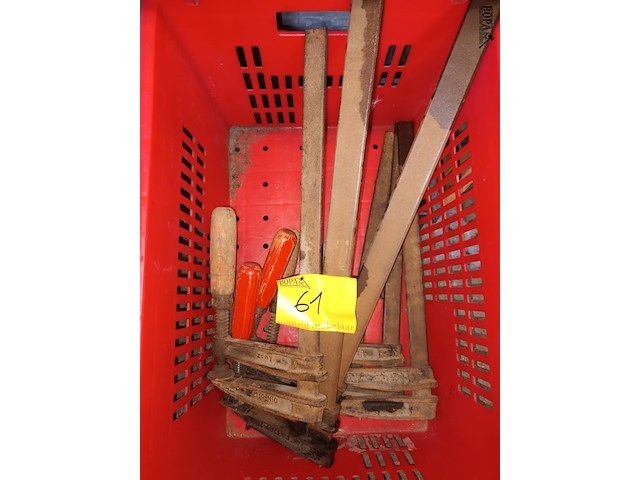 Lot 61 - lijmklemmen. 6 stuks - afbeelding 1 van  3