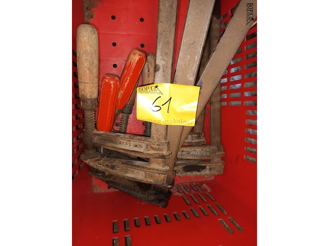 Lot 61 - lijmklemmen. 6 stuks - afbeelding 2 van  3