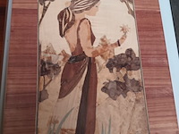 Lot 616 - panelen in marqueterie. 9 stuks - afbeelding 3 van  6